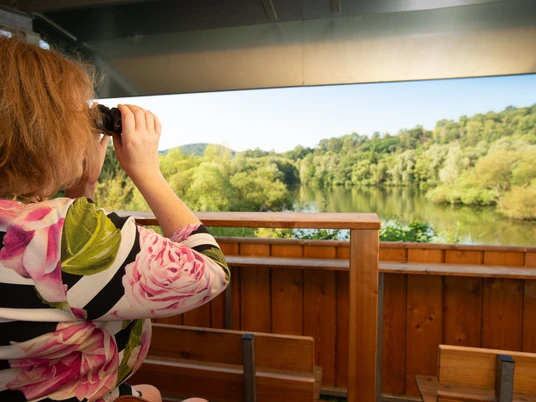 Vogelbeobachtungsstand Naturschutzgebiet Fuldaauen Baumbach