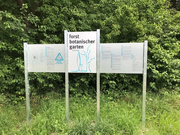 Infotafel Forstbotanischer Garten Breuna