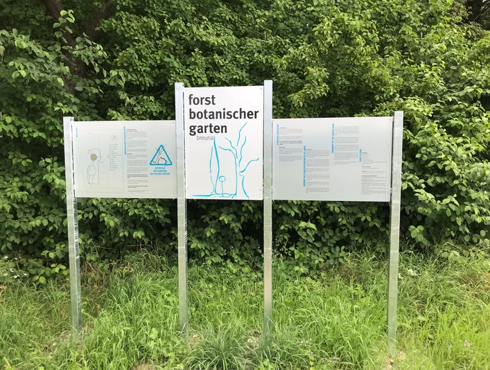 Infotafel Forstbotanischer Garten Breuna