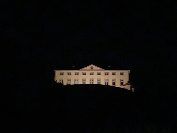 Schloss Malberg im Dunkeln