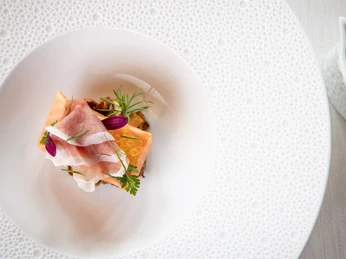 Plat de poisson à l'auberge Kreuz