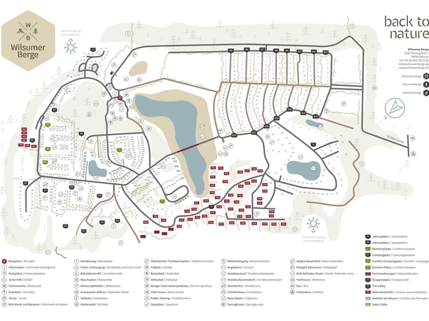 Lageplan Wilsumer Berge