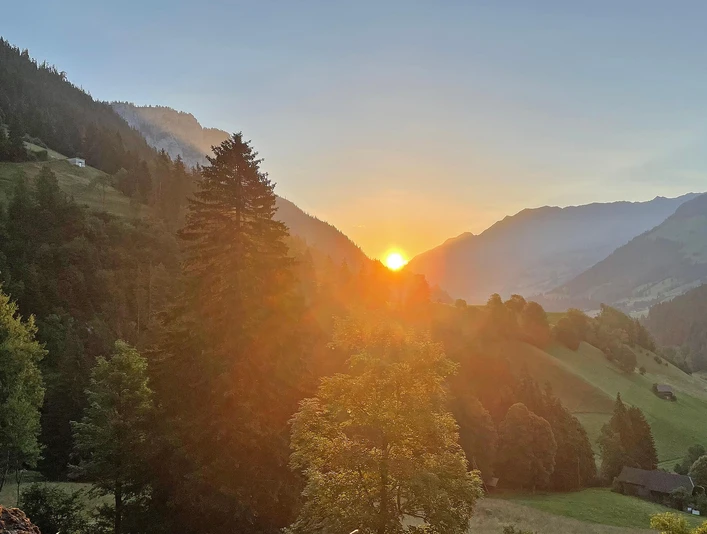 Sonnenuntergang in Zwischenflüh Sonnenuntergang in Zwischenflüh