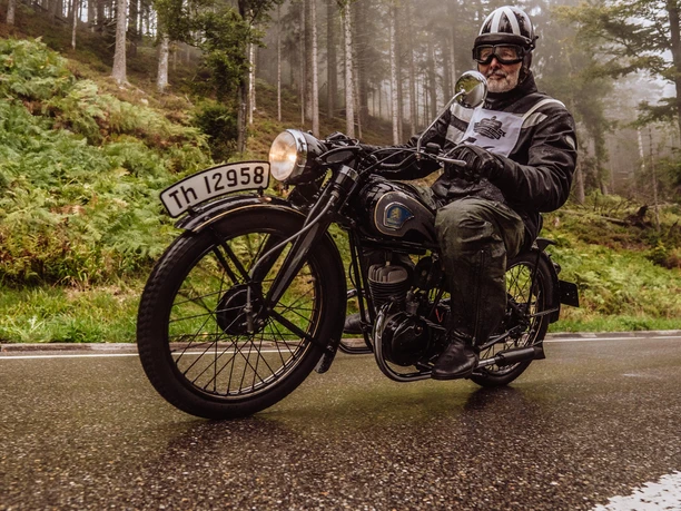 Motorradfahrer beim Ruhestein-Bergpreis
