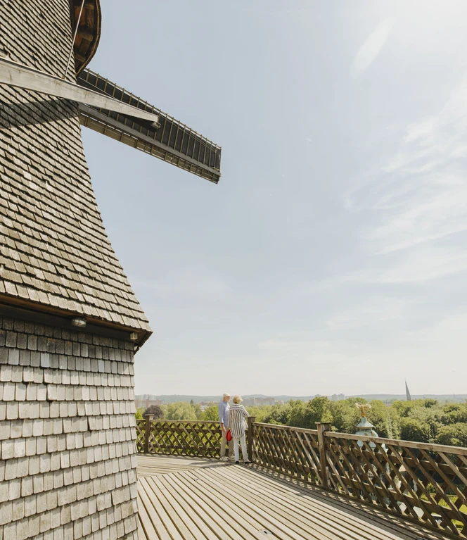PMGS_Nimke_096 (c) PMSG SPSG Julia Nimke.jpg Blick von der Aussichtsplattform der historischen Mühle Sanssouci