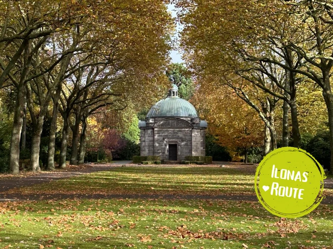 Das Bild zeigt die Friedhofkapelle auf dem Mindener Nordfriedhof.