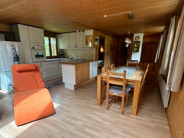 Dining area and kitchen