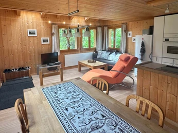 Dining table and living area