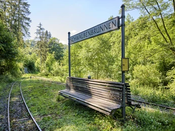 Haltestelle der Kurbahn Bad Schwalbach - Haltestelle der Kurbahn