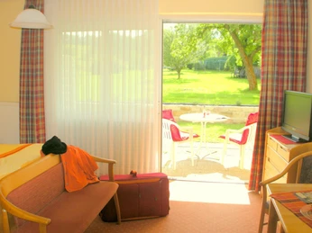 Doppelzimmer mit Terrasse im Gästehaus Steker.