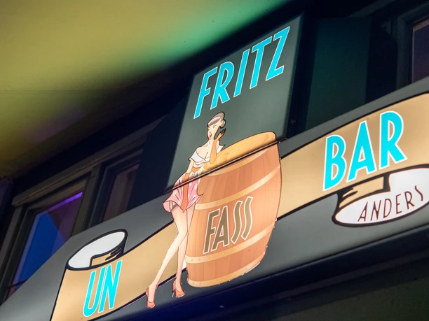 Illuminated sign: Fritz Unbelievably Different