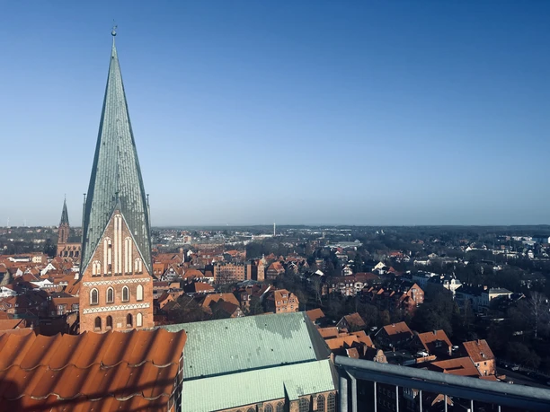 Blick auf die St. Johanniskirche Blick auf die St. Johanniskirche