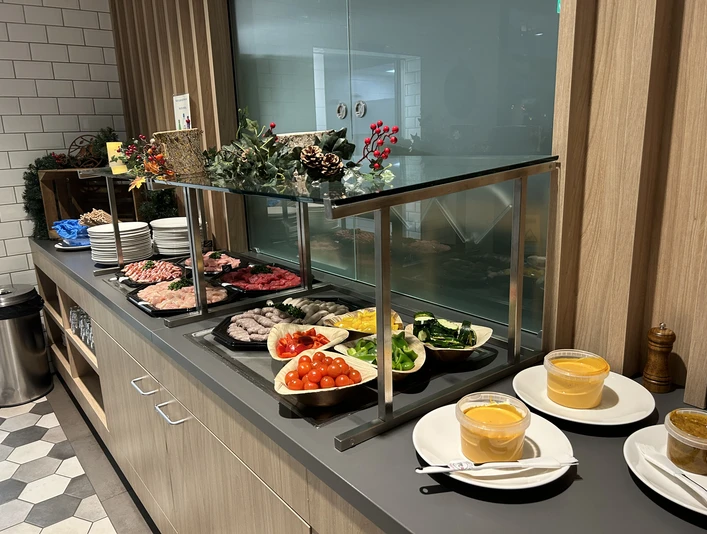 Outdoor winter barbecue at the HolidayInn Express Lucerne-Kreins