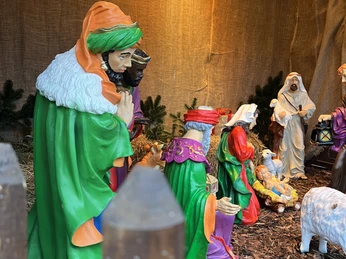 Krippe auf dem Worpsweder Weihnachtsmarkt