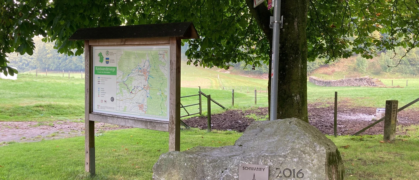Wandertafel im Dunetal | Altenbeken-Schwaney Wandertafel im Dunetal | Altenbeken-Schwaney