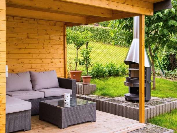 Sitzecke mit Grill