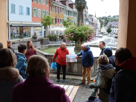 Franz und André mit Bild