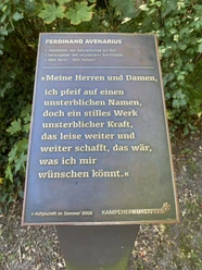 Kunststele Ferdinand Avenarius