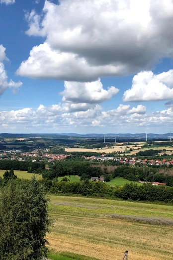 Blick auf Bösingfeld vom Hohen Asch Blick auf Bösingfeld vom Hohen Asch