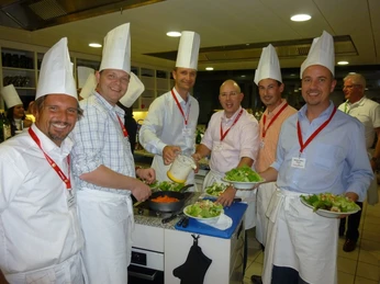 Team cooking in Lucerne