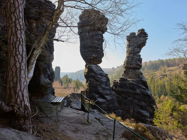 Herkulessäulen im Bielatal