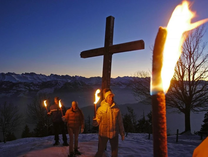 Fackelwanderung auf der Rigi