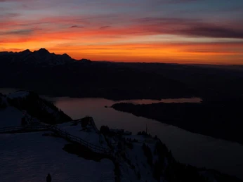 Torchlight hike on the Rigi