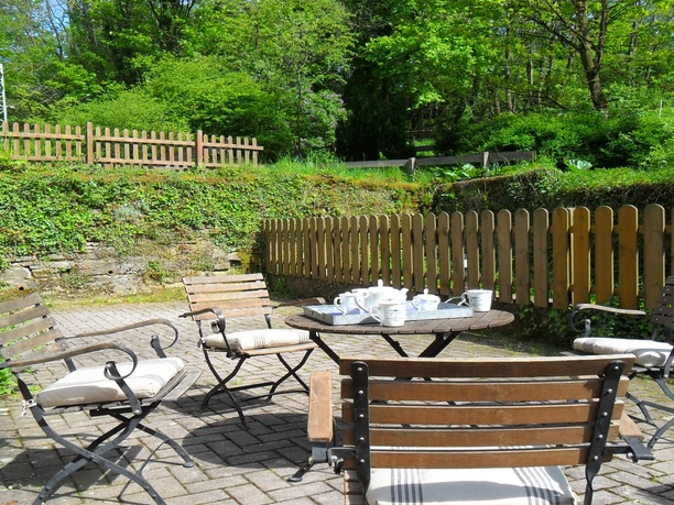 Ferienwohnung Zur Höllenmühle Terrasse