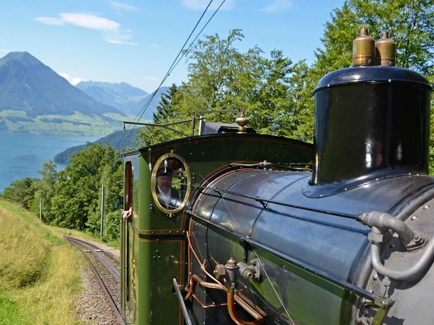 Dampffahrt auf der Rigi