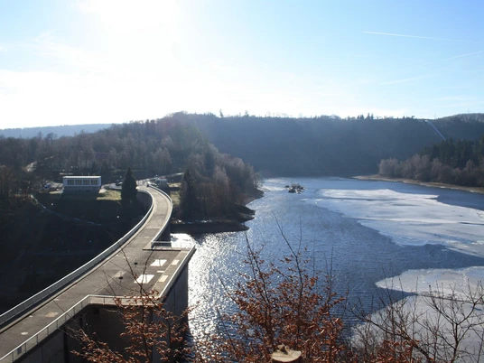 Talsperre Wendefurth im Winter