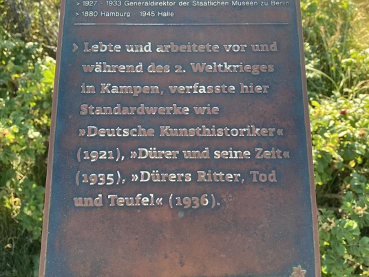 Kunststele Prof.Dr. Wilhelm Waetzoldt