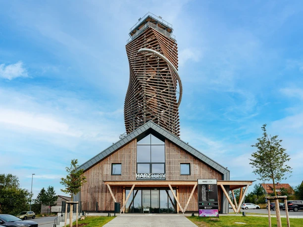 Harzturm Torfhaus med forlystelsesrutsjebanen Rasantia – forfra