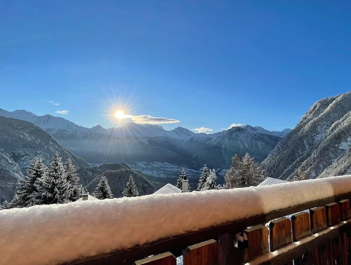 Die Aussicht im Winter ...