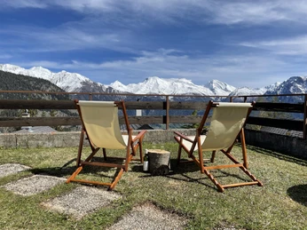 Einfach geniessen - Blick die Berge
