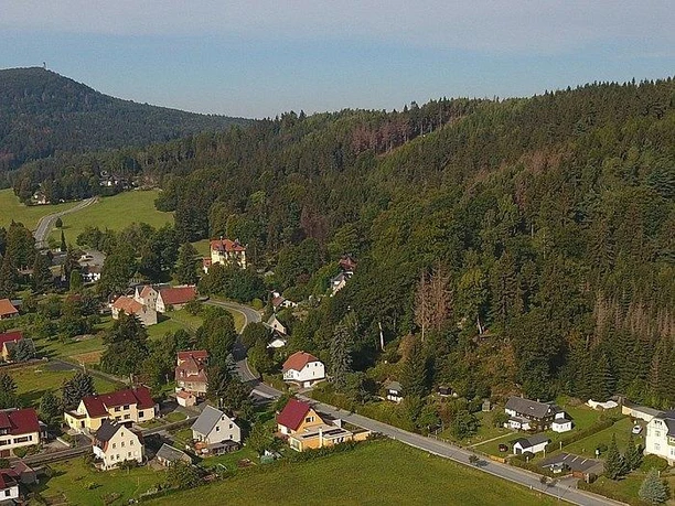 Pension mit Blick auf den Hochwald