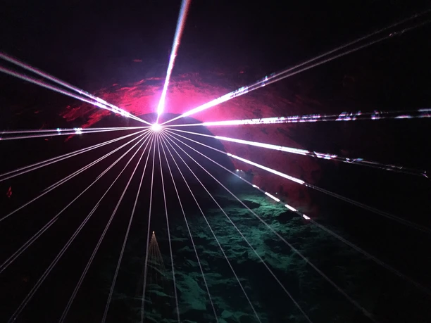 Lasershow in der Drachenhöhle Syrau