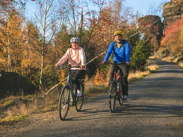 Radfahrer am Hohen Schneeberg