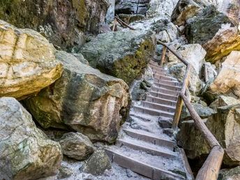 Stiege in den Schwedenlöchern