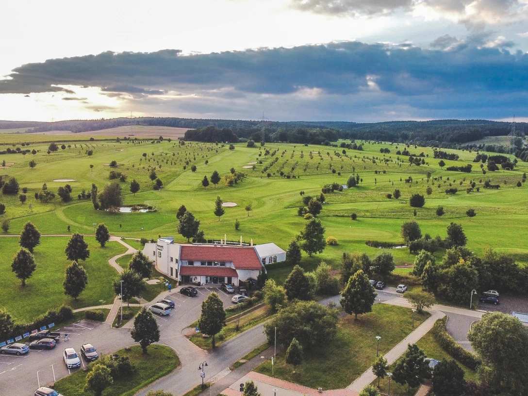 Blick auf den Golfpark Burkersdorf bei Gera