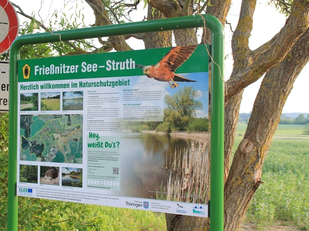 Infotafel Naturschutzgebiet Frießnitzer See-Struth