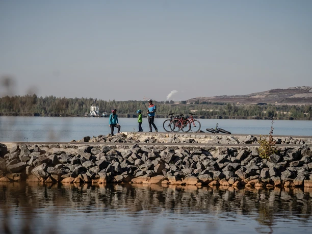 Rast am Störmthaler See