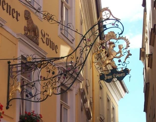 Außenansicht Goldener Löwe Meißen