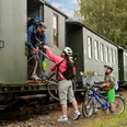 Zustieg in die Döllnitzbahn "Wilder Robert"