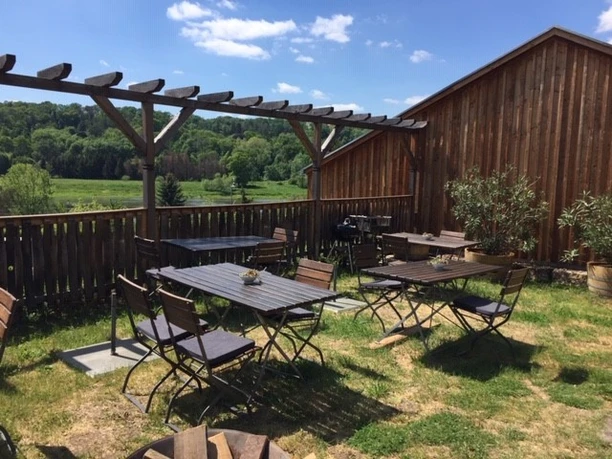 Terrasse im Weingut Martin Schwarz
