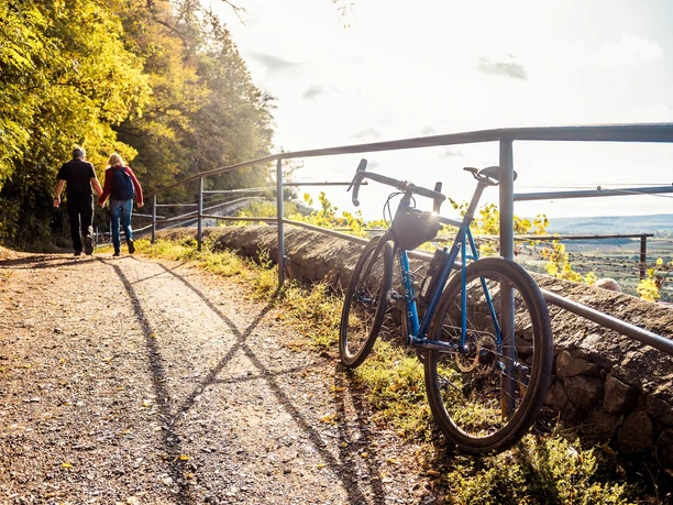 Nach Kletterpartie oberhalb der Weinberge