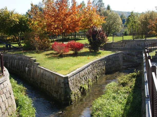 Spree-Eck, Zusammenfluss der Spreearme in Ebersbach