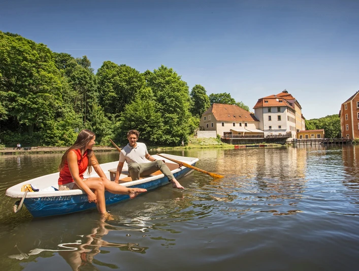 Bootstour auf der Neiße an der Obermühle, Görlitz