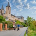 Schloss Rochlitz liegt direkt am Mulderadweg