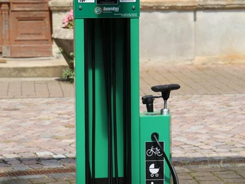 Rad-Selbsthilfewerkstatt am Bahnhof Leisnig