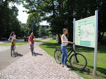 Infotafel am Bahnhof Leisnig